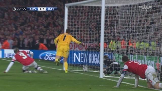 1/8e Aller. Arsenal – Bayern (1-3): but de Mandzukic qui précède le ballon dans la cage anglaise