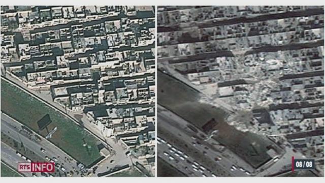 Des photos satellites montrent les dévastations à Alep en Syrie