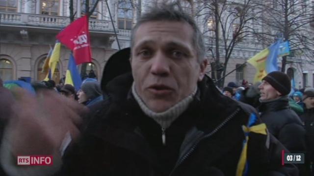 En Ukraine, des milliers de manifestants sont rassemblés à Kiev