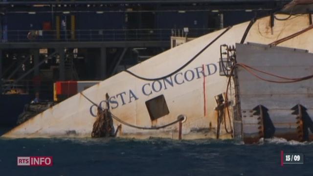 L'épave du Concordia doit être redressée ce lundi au large de la Toscane