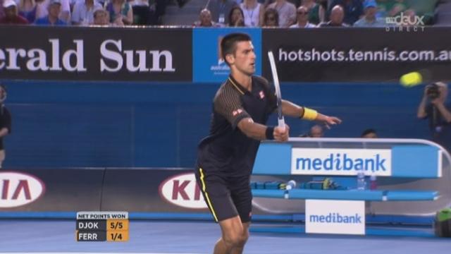 ½ finale Djokovic-Ferrer (6-2, 2-1): nouveau break pour Djokovic