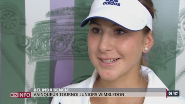 Tennis- Wimbledon juniors: la suissesse Belinda Bencic remporte la finale du tournoi