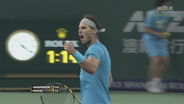 Nadal - Wawrinka (7-6): Nadal remporte le tie break 12 à 10