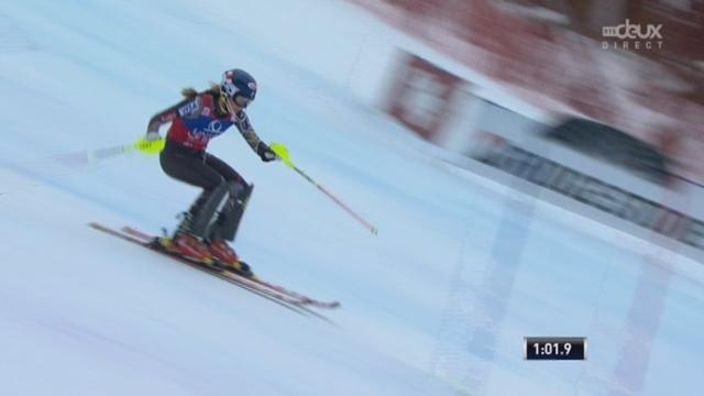 Slalom dames, 2e manche: belle 2ème place pour Mikaela Shiffrin