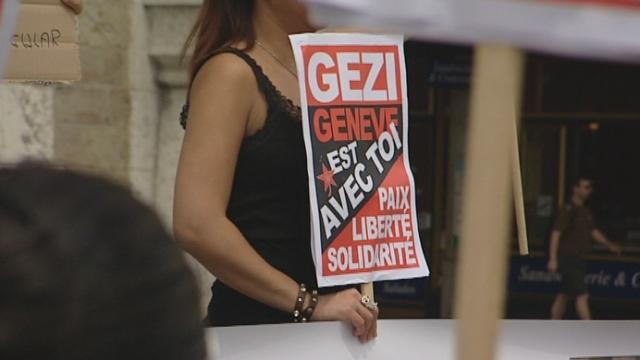 Manifestation de solidarité avec la Turquie à Genève