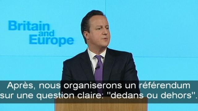 David Cameron promet un référendum sur l'UE