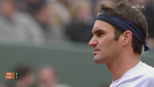 3e tour, Benneteau - Federer (3-6): le Bâlois remporte le premier set