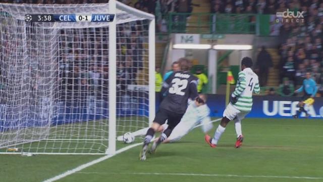 1/8e Aller. Celtic – Juventus (0-1) : Matri glisse le ballon entre les jambes de Forster, la défense du Celtic sauve sur la ligne mais Marchisio a bien suivi pour l’ouverture du score !