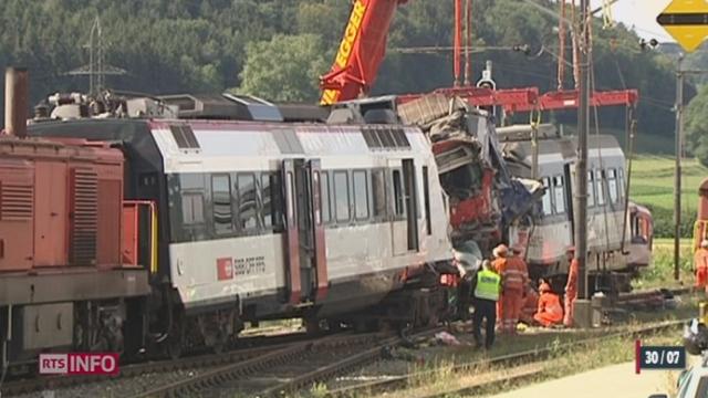 Collision de trains sur la ligne Payerne-Moudon: l'accident serait du à une erreur humaine