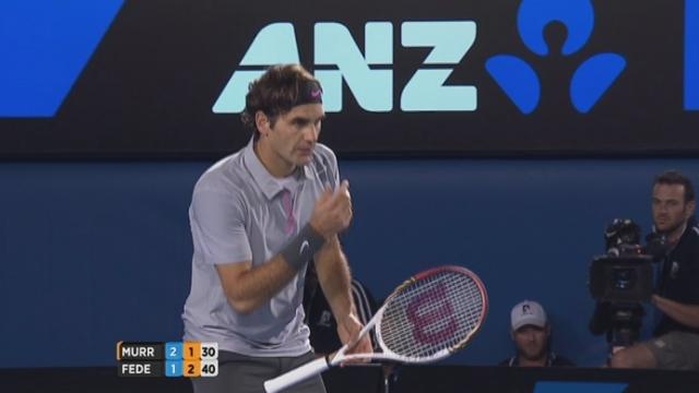 ½-finale Murray - Federer. 4e manche: le Susise réussit le break pour mener 3-1
