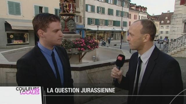 La question jurassienne: entretien avec les partisans de la  création d'un nouveau canton, à Delémont (JU)