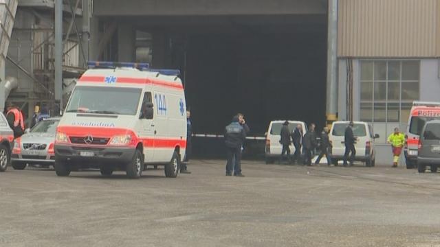 Les secours sur les lieux d'une fusillade à Lucerne