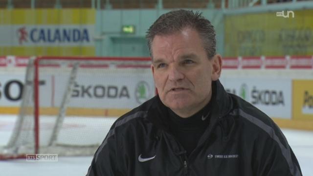 Hockey: l'entraîneur de l'équipe de Suisse, Sean Simpson, fait le point avant de débuter les championnats du monde