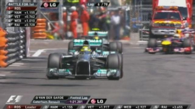 GP de Monaco: Nico Rosberg a gagné, devançant Sebastian Vettel et Mark Weber