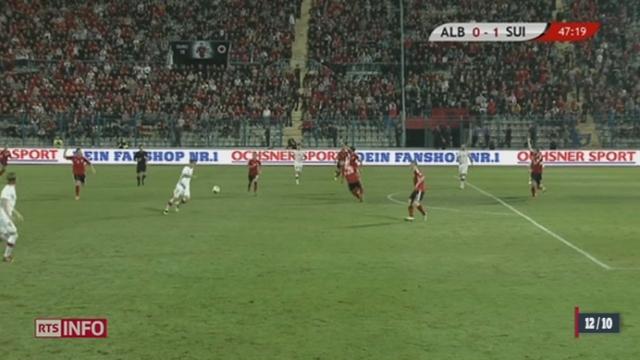 La Suisse est qualifiée pour la Coupe de monde de football au Brésil après sa victoire contre l'Albanie