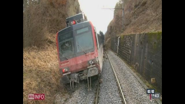 Un train a déraillé samedi matin entre Ecublens (FR) et Moudon (VD)