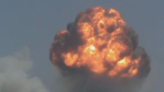 Explosion d'un dépôt de munitions à Homs, en Syrie