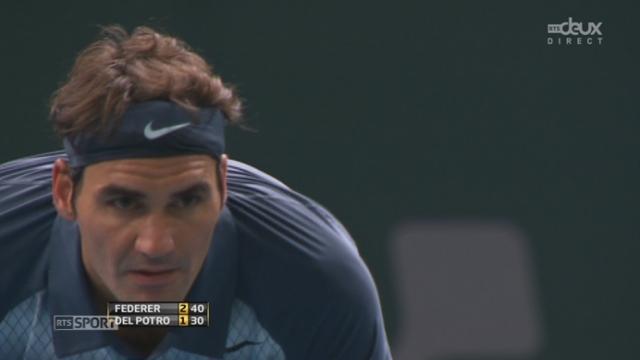 1-4, Federer - Del Potro (3-1): le break pour Roger dans le 4e jeu !