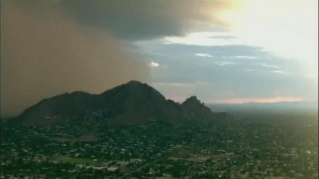 Tempête de poussière à Phoenix aux Etats-Unis