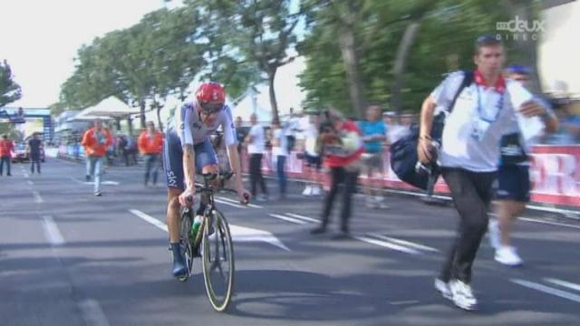 Contre-la-montre individuel: Wiggins termine sur le podium