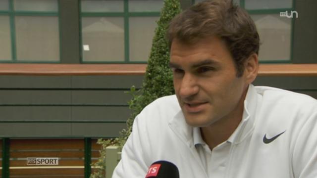 Tennis: interview de Roger Federer avant le début de Wimbledon