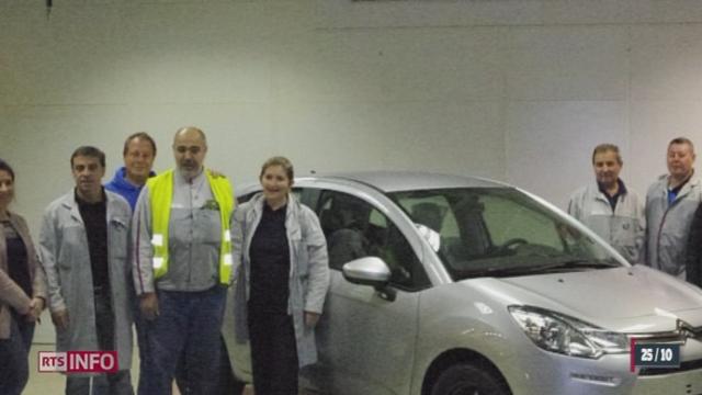 L'usine PSA Peugeot-Citroën d'Aulnay-sous-Bois en France a sorti sa dernière voiture