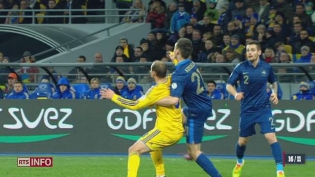 Football - Barrages Coupe du monde 2014: La France perd des plumes en Ukraine (0-2) et le Portugal se rassure contre la Suède (1-0)