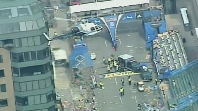Images du marathon de Boston après les explosions