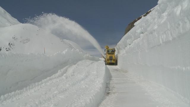 Déneigement au Grand-Saint-Bernard