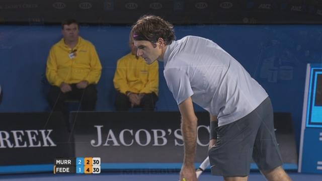 ½-finale Murray - Federer. 4e manche: l'Ecossais réussit à refaire son break de retard (4-3)