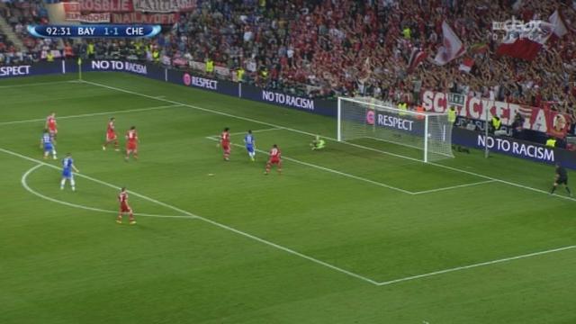 Prague. Bayern - Chelsea (1-2). Prolongation 93e minute: Eden Hazard marque