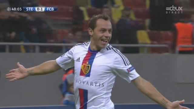 Steaua Bucarest - FC Bâle (0-1). 48e minute: beau but bâlois par Marcelo Diaz