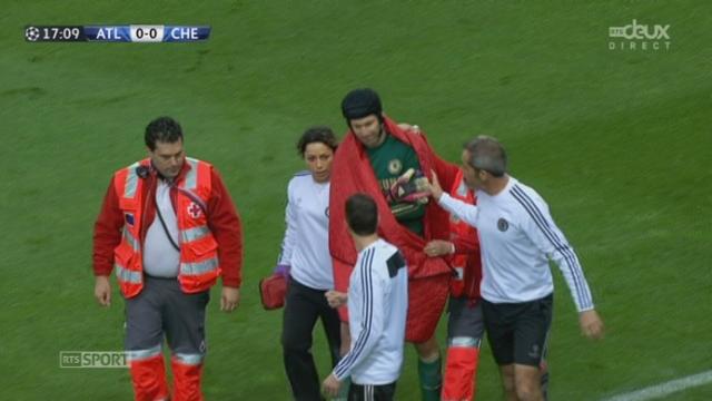 ½ (aller), Atletico Madrid - Chelsea FC  (0-0) : le gardien de Chelsea doit céder sa place à Schwarzer après une mauvaise réception