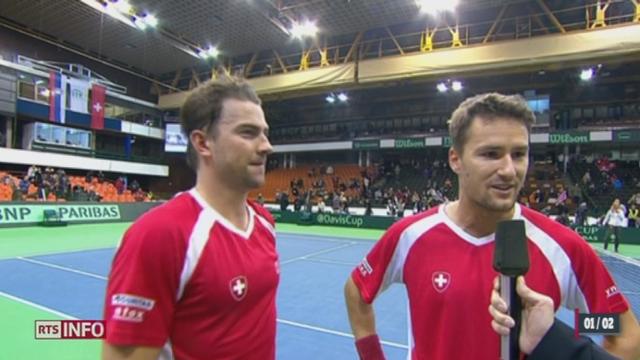Tennis - Coupe Davis: la Suisse est qualifiée pour les quarts de finale