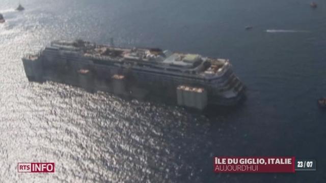 Le Costa Concordia a entamé ce son dernier voyage vers Gênes