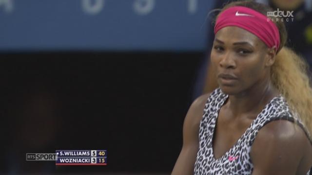 Finale dames, Williams - Wosniacki (6-3): Serena Williams fait parler sa puissance et remporte facilement le premier set