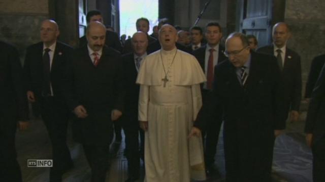 Le pape François a visité la basilique Sainte-Sophie