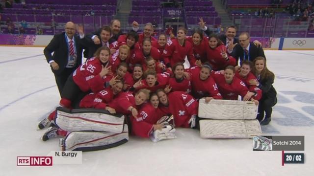 JO de Sotchi - Hockey féminin: la Suisse décroche le bronze