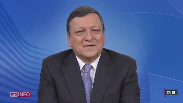 José Manuel Barroso, président de la Commission européenne, se prononce sur les conséquences des votations du 9 février (1-2)