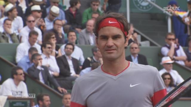 1-16e de finale messieurs, Federer-Tursunov (7-5, 6-7,6-2, 4-3): break de Federer