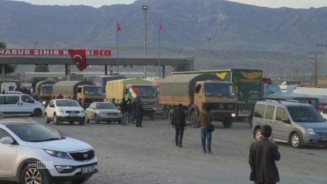 Les peshmergas ont passé la frontière turque pour rejoindre Kobané