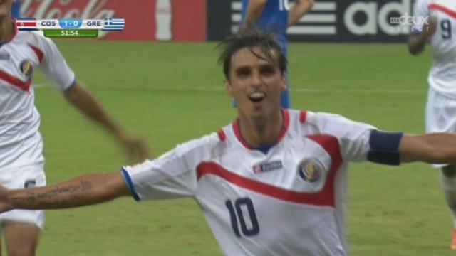 1-8, CRC-GRE (1-0): ouverture du score pour le Costa Rica grâce à une reprise de Ruiz