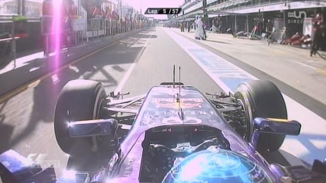 Abandon de Vettel (Red Bull)