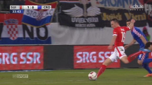 Suisse - Croatie (1-0): Drmic ouvre le score pour la Suisse d'une très belle frappe croisée
