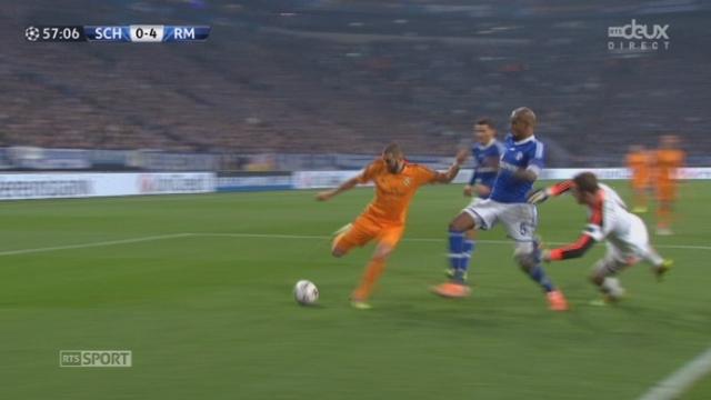 1-8 de finale (aller), Schalke 04 - Real Madrid (0-4): doublé pour Benzema et dure soirée pour la défense allemande