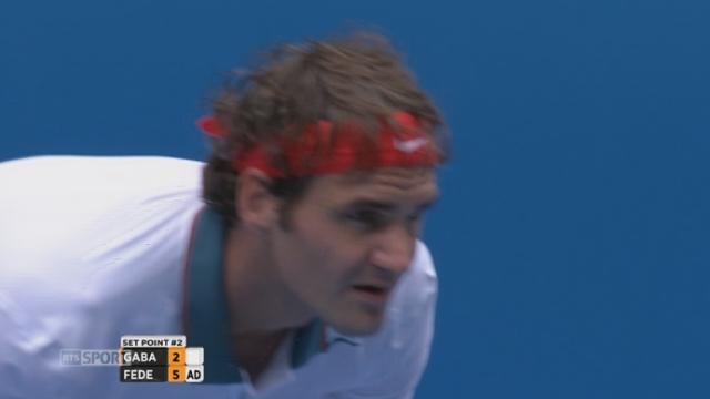 Federer – Gabashvili : balle de 1e set