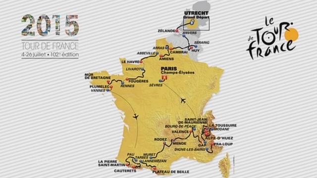 Le parcours du 101e Tour de France (carte)
