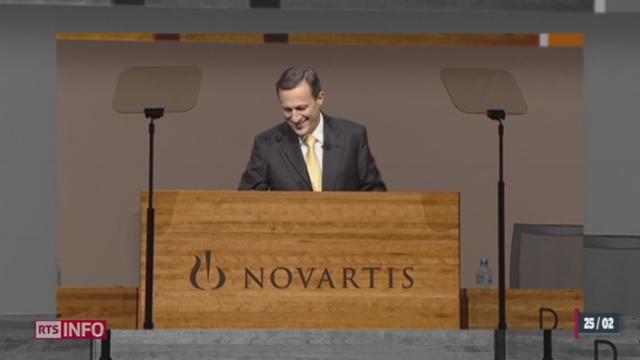 Le nouveau président de Novartis gagne 9 millions de moins que son prédécesseur, Daniel Vasella