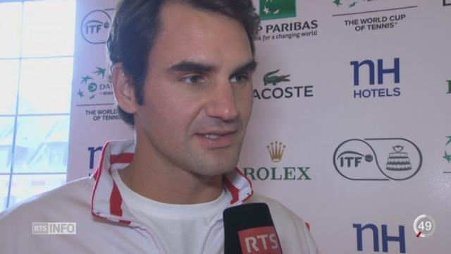 Tennis - Coupe Davis: interview de Roger Federer