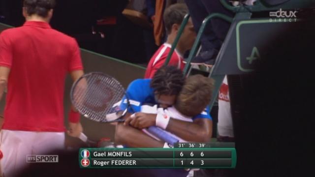 Finale, Federer - Monfils (1-6, 4-6, 3-6): victoire en 3 sets de Monfils qui égalise pour la France